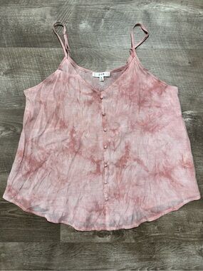 E&M Pink Tie-Dye Tank Top Size Medium